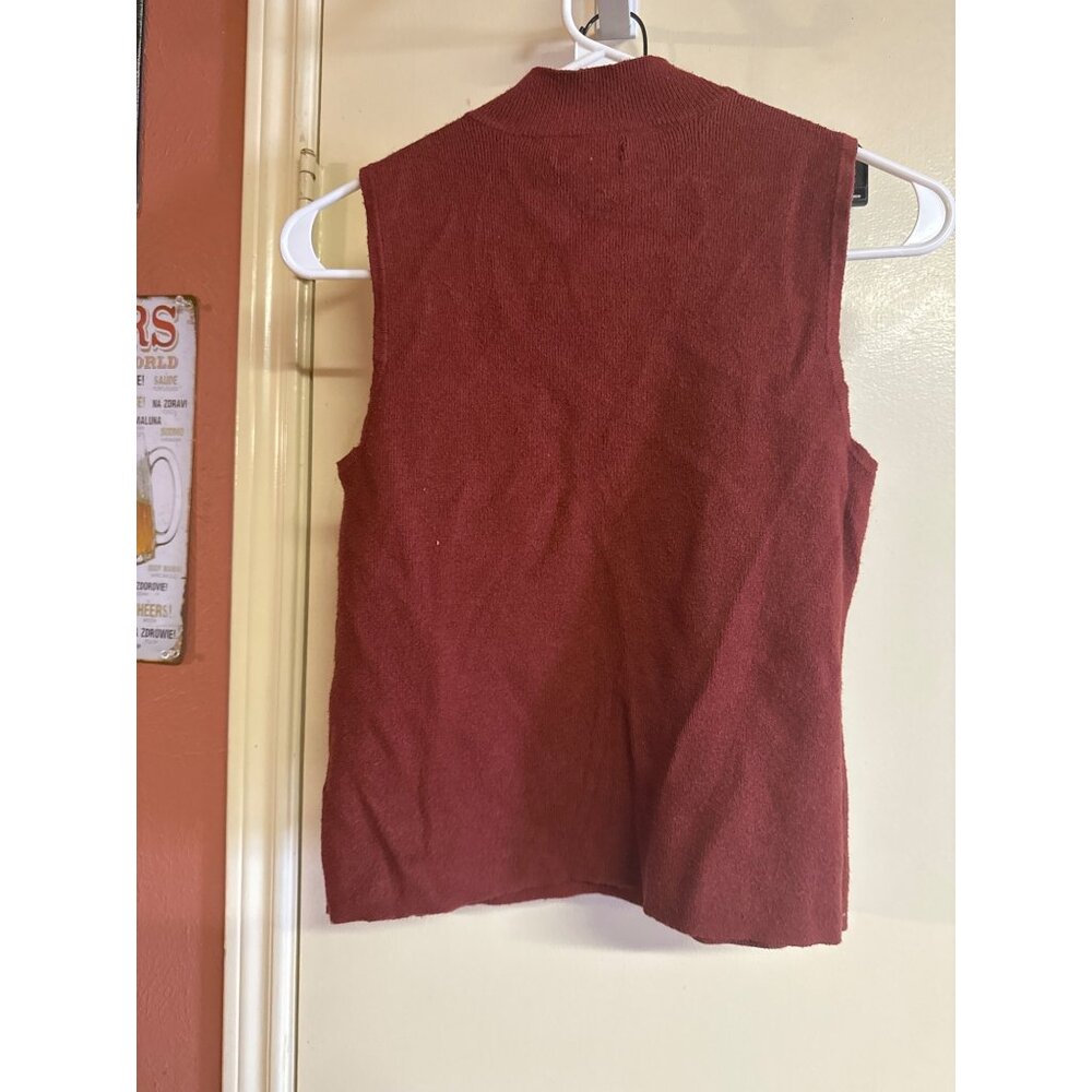 Sleeveless Nine West Top Size L Red - Picture 5 of 5